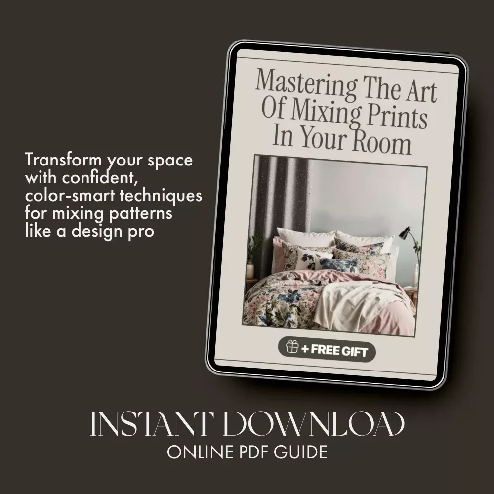 Mastering the Art of Mixing Prints in Your Room | Interior Design Guide for How to Mix Patterns in a Room | Printable eBook & Digital Decor Resource
