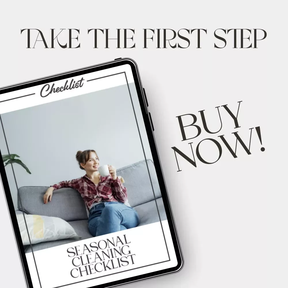 Seasonal Cleaning Checklist | Digital Download Guide for How to Plan Seasonal Cleaning Routines | Printable Home Organization & Cleaning Schedule eBook