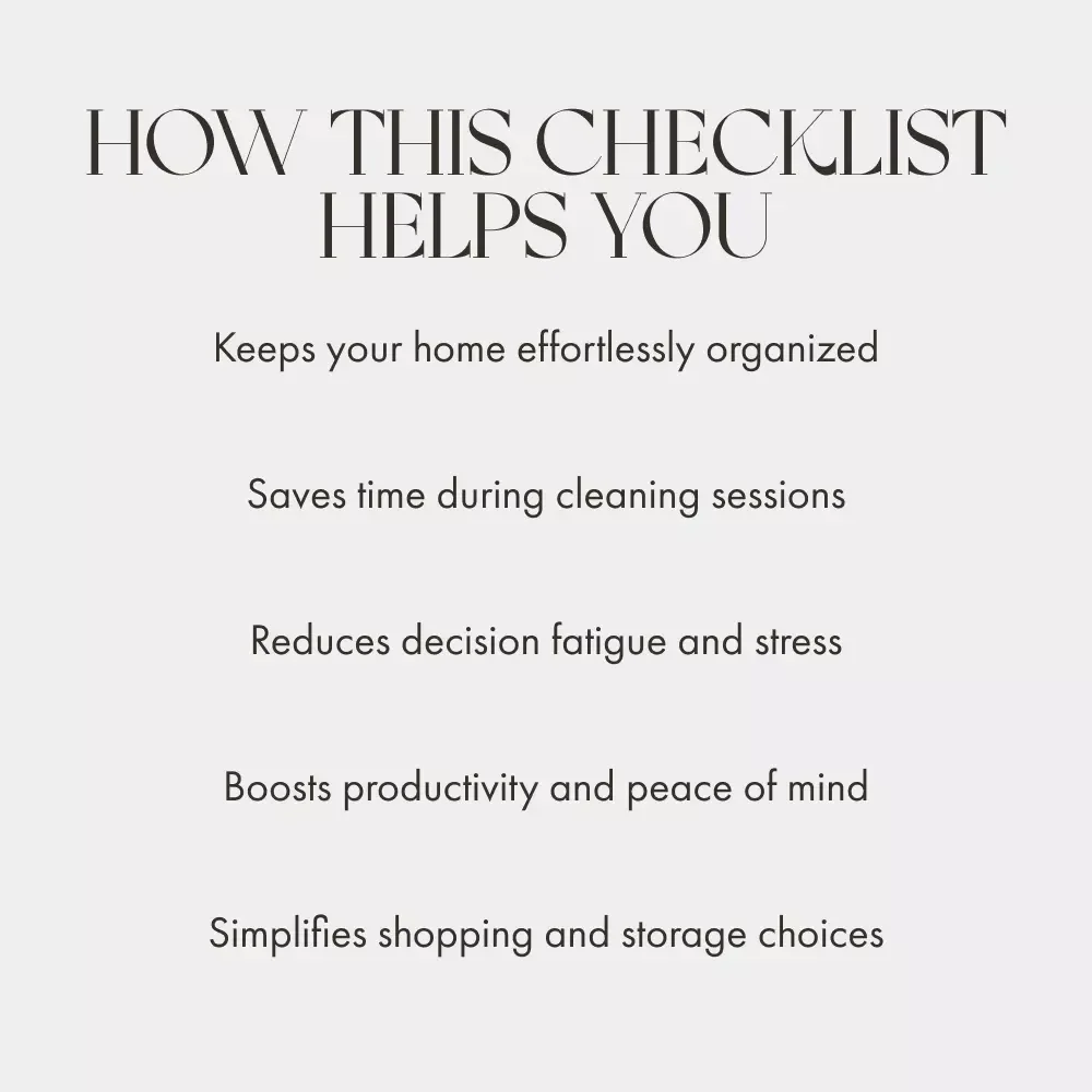 Decluttering Master Checklist | Digital Download | How to Combine One In One Out with Decluttering | Minimalist Home Organization Guide