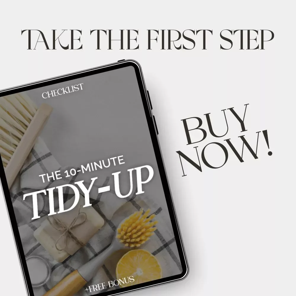 The 10-Minute Tidy-Up Checklist | Printable Home Cleaning Routine | Digital Download for Quick Daily Cleaning | how to make a 10 minute tidy up routine