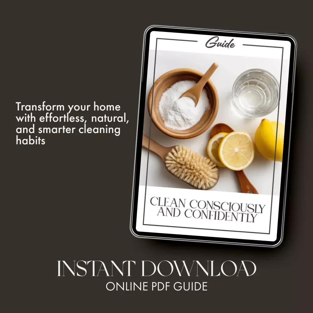 Clean Consciously and Confidently | Eco-Friendly Home Cleaning Guide | how to make your own natural cleaners | DIY Non-Toxic Cleaning Recipes eBook for a Greener Home