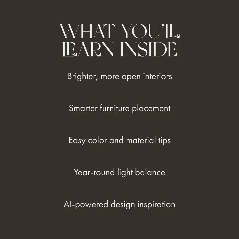 Styling Rooms to Embrace Natural Light | Modern Interior Design eBook | Home Decor Guide on How to Style Rooms for Natural Light | Bright, Airy Spaces Made Easy