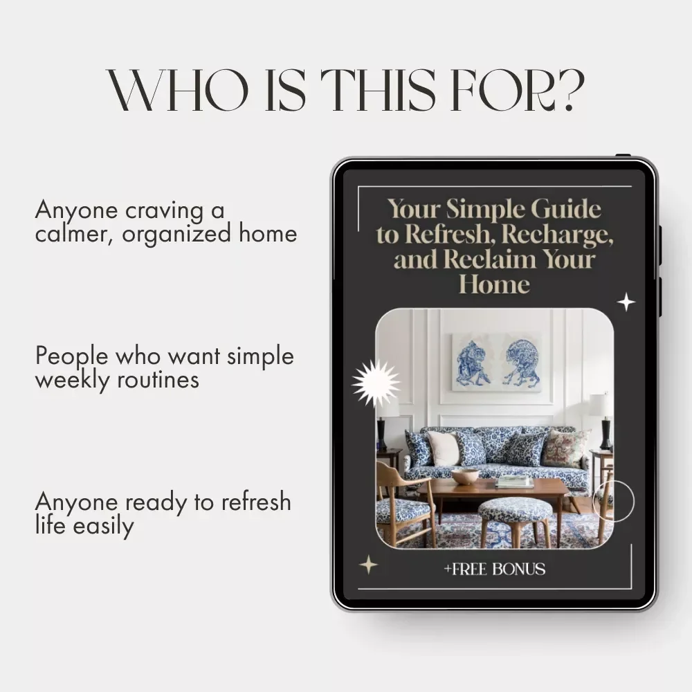 Your Simple Guide to Refresh, Recharge, and Reclaim Your Home | Digital Weekly Reset Planner | How to Plan Weekly Reset for Home | Minimalist Home Reset eBook