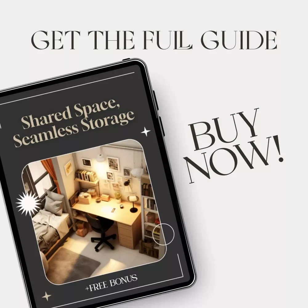 Shared Space, Seamless Storage — Smart Storage Design Guide for Roommates, Families & Co-Living | Digital Download eBook for Shared Living Organization