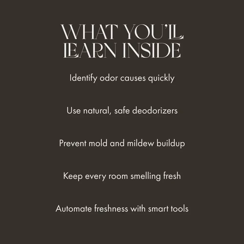Eliminate Musty Smells in Your Home | How to Get Rid of a Musty Smell in a House eBook | Fresh Air Home Guide for Mold, Odors & Humidity Control