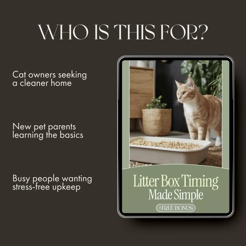 Litter Box Timing Made Simple | Cat Care Guide for Pet Owners | Digital Download eBook on When Should You Clean Litter Boxes, Cat Hygiene Tips & AI Cleaning Prompts