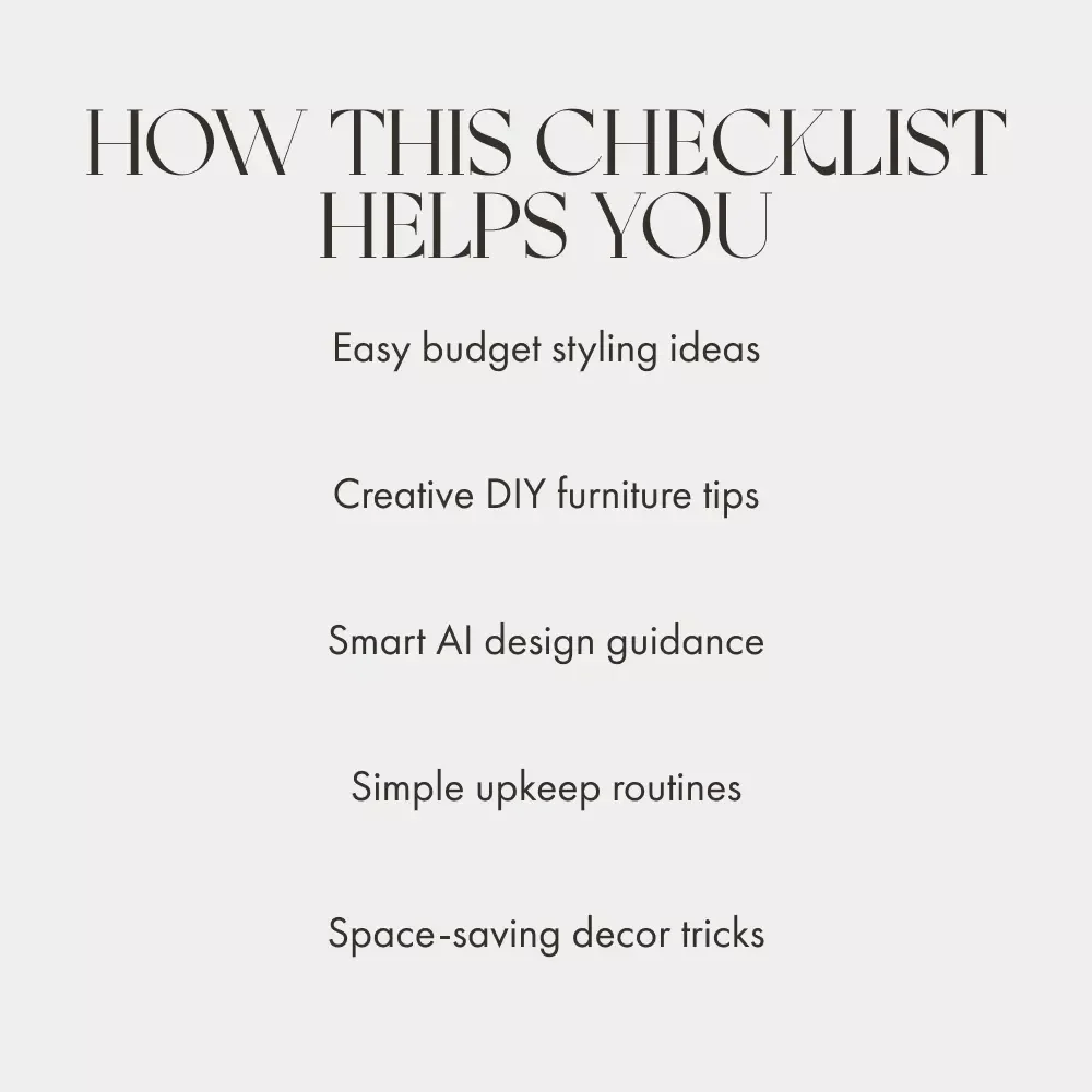 Patio Styling on a Budget | Printable Patio Makeover Checklist | How to Style a Patio on a Budget | DIY Outdoor Decor Guide | Affordable Patio Design Tips