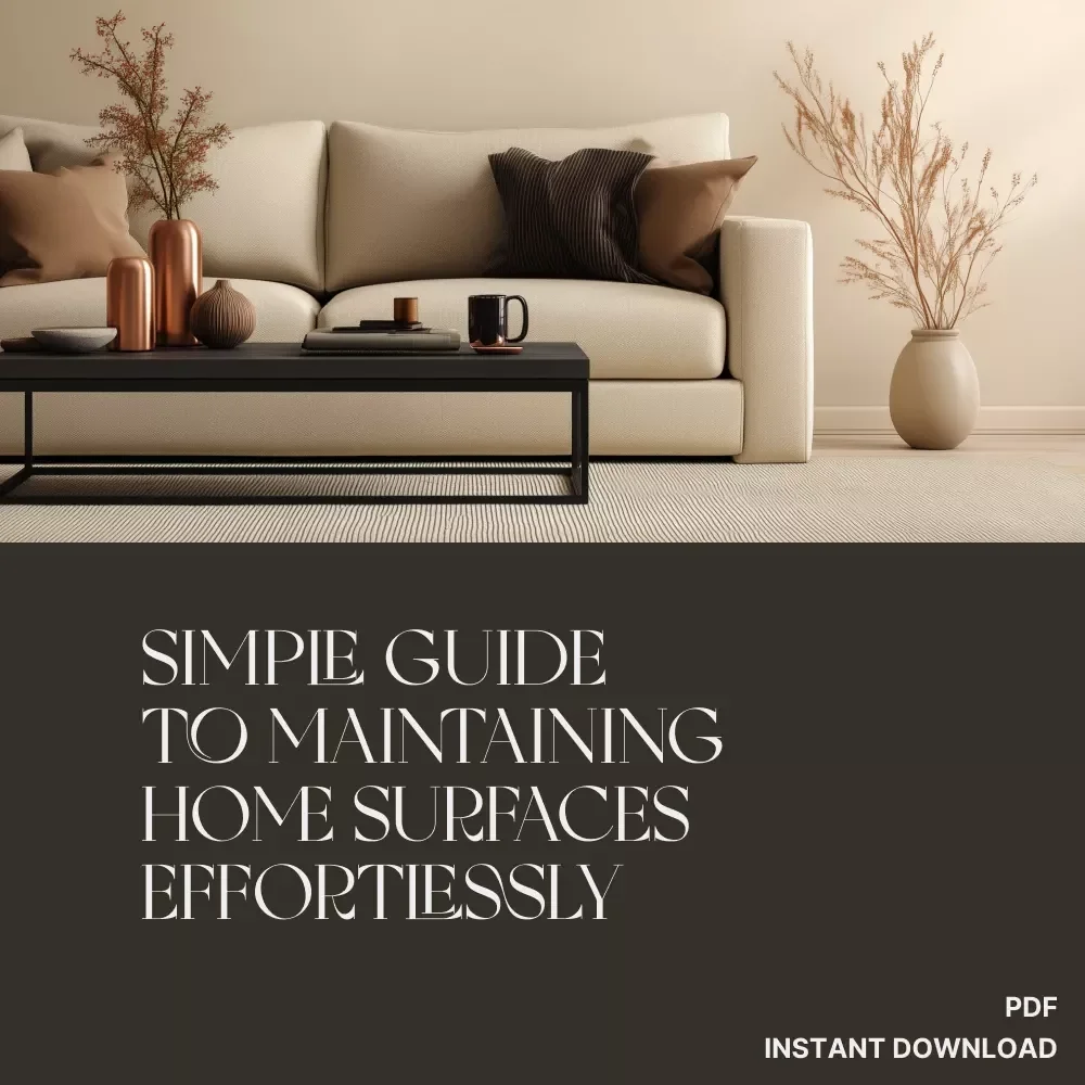 A Simple Guide to Maintaining Home Surfaces Effortlessly | How to Maintain Home Surfaces Easily | Digital Cleaning Guide for Busy Homeowners