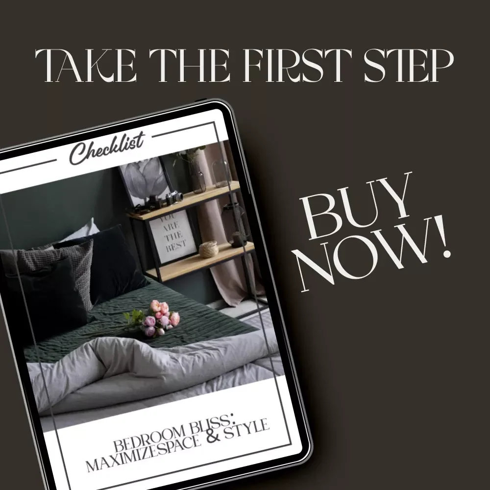Bedroom Bliss: Maximize Space & Style – Organizing Bedroom for More Space | Minimalist Home Checklist | Small Bedroom Decluttering Guide | Digital Download