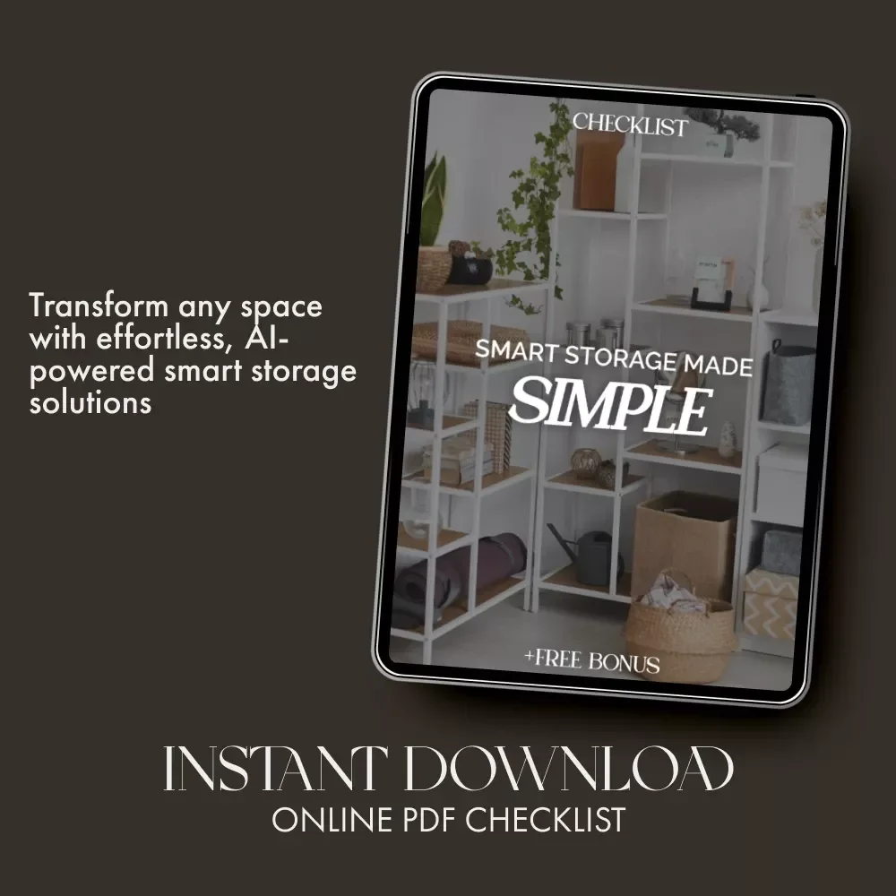 Smart Storage Made Simple | AI-Powered Home Organization Checklist | How to Use AI to Generate Storage Solutions for Every Room