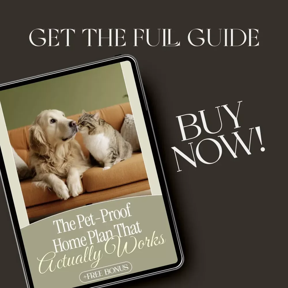 The Pet-Proof Home Plan That Actually Works | Ultimate Digital Guide for Pet Owners | What to Do When Pets Knock Things Over | Instant Download PDF