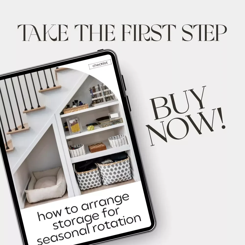 How to Arrange Storage for Seasonal Rotation | Printable Checklist for Home Organization, Decluttering & AI-Powered Seasonal Storage Planner