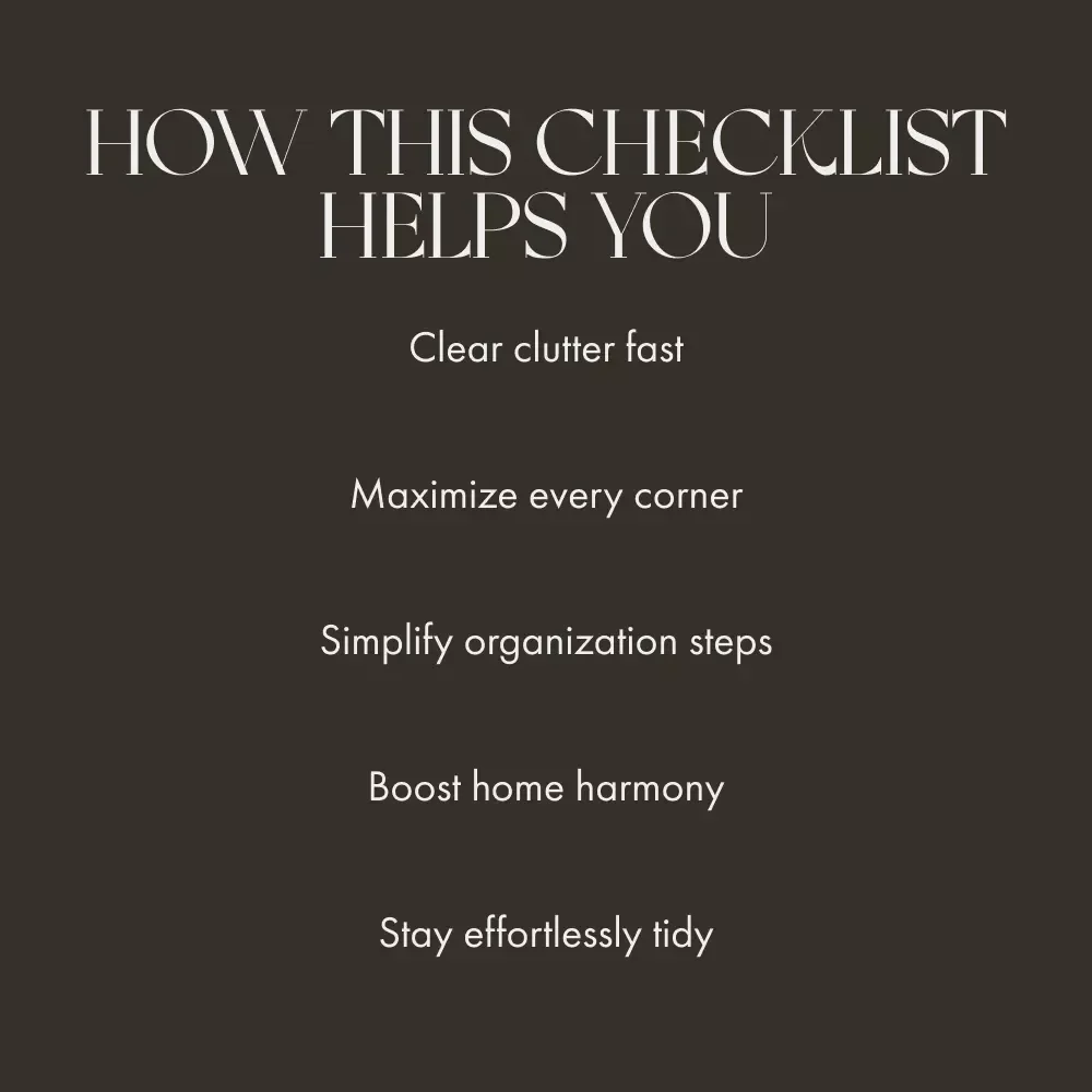 Declutter & Delight: The Checklist for Underused Areas | Home Organization Printable | How to Organize Underutilized Spaces Effectively | Minimalist Decluttering Guide