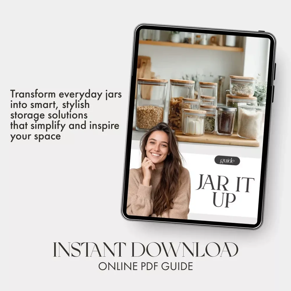 Jar It Up | How to Use Jars and Containers for Tidying | Digital Guide for Home Organization, Decluttering, and Creative Storage Ideas