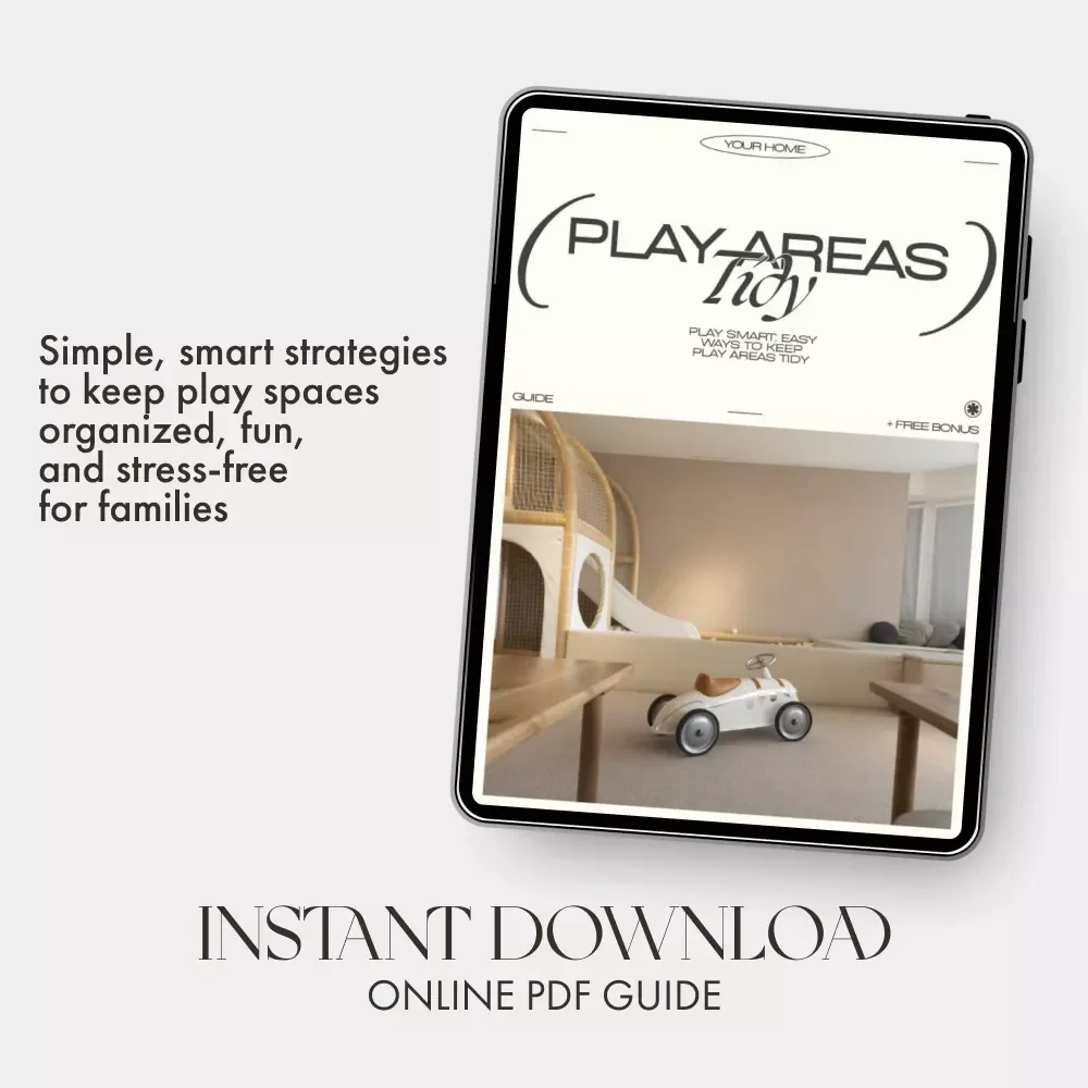 Play Smart: Easy Ways to Keep Play Areas Tidy | Digital Guide for Parents | Printable eBook with Tips for Keeping Play Areas Tidy