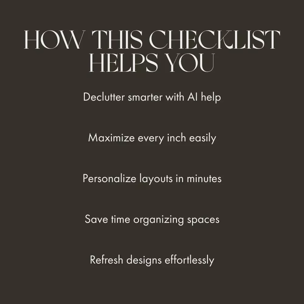 Smart Storage Made Simple | AI-Powered Home Organization Checklist | How to Use AI to Generate Storage Solutions for Every Room