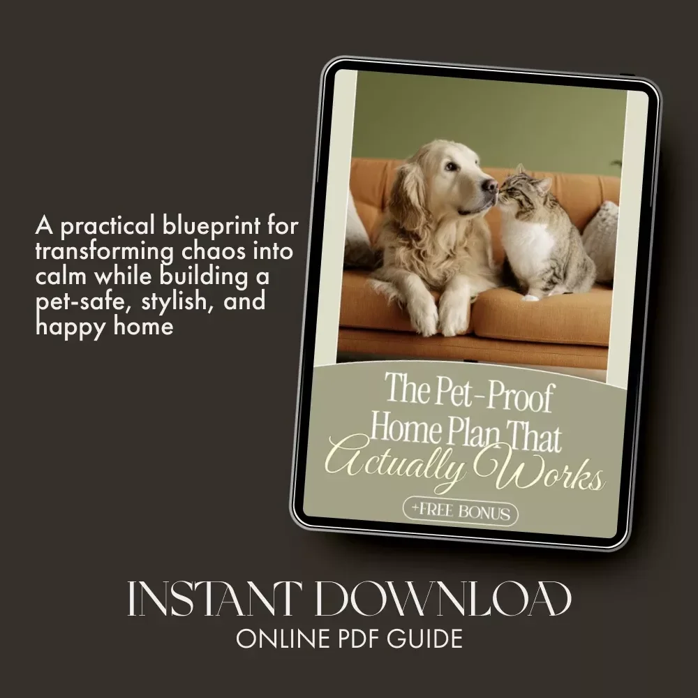 The Pet-Proof Home Plan That Actually Works | Ultimate Digital Guide for Pet Owners | What to Do When Pets Knock Things Over | Instant Download PDF