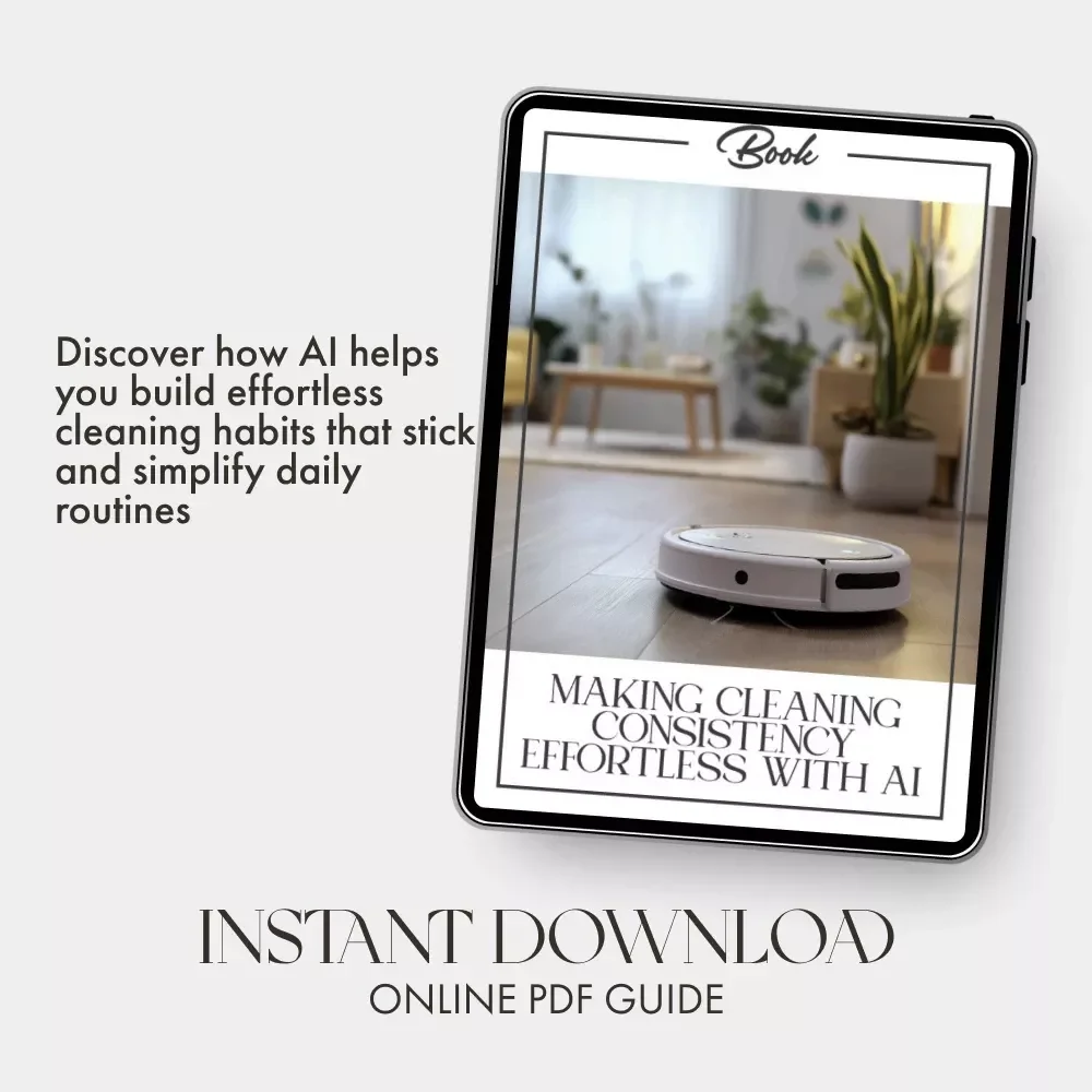 Making Cleaning Consistency Effortless with AI – eBook for Smart Homeowners | Learn How to Use AI to Stay Consistent with Cleaning, Build Habits & Automate Your Routine