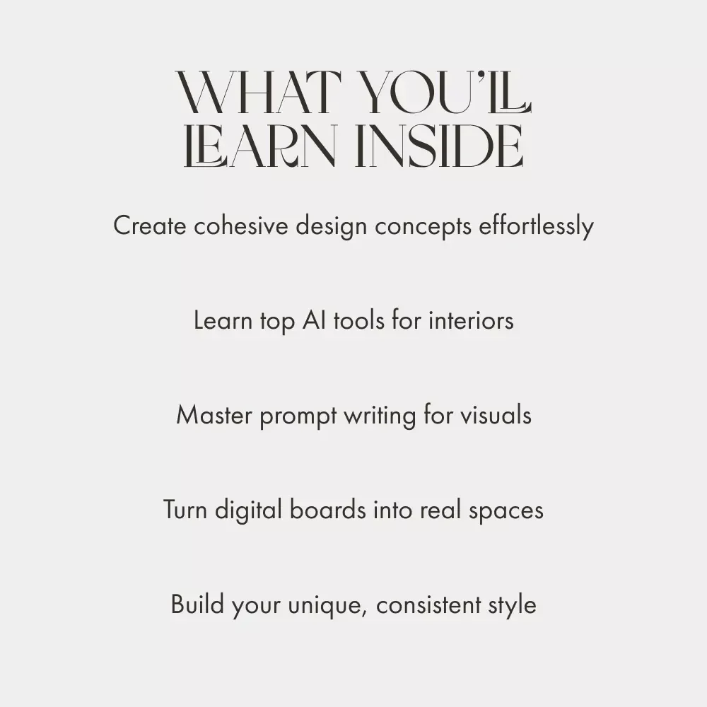 How to Use AI to Build Home Moodboards That Inspire | Digital eBook for Interior Designers, DIY Decor Lovers & Creators | Learn how to use AI to create home moodboards with ease