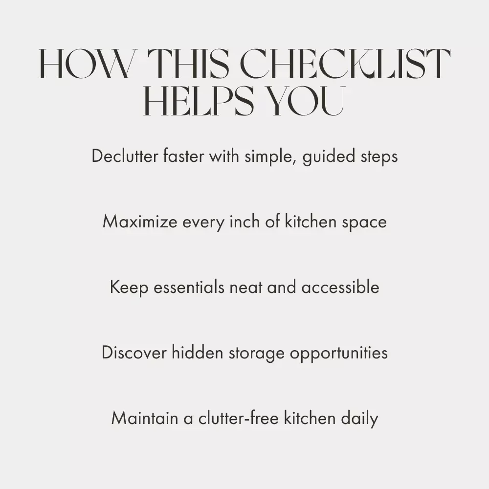 Small Kitchen, Big Storage Checklist | Digital Download | How to Optimize Storage in Small Kitchens | Space-Saving Ideas & Smart Organization Guide for Tiny Kitchens
