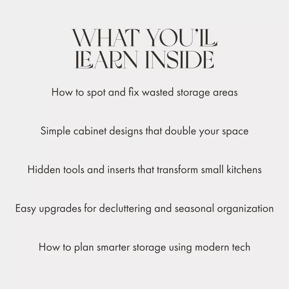 Creative Space-Saving Ideas for Your Kitchen | Smart Storage Solutions & space-saving kitchen cabinet ideas Guide for Small Kitchens, Homeowners & Organizers