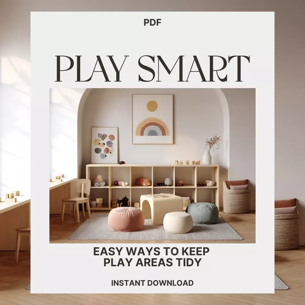 Play Smart: Easy Ways to Keep Play Areas Tidy | Digital Guide for Parents | Printable eBook with Tips for Keeping Play Areas Tidy