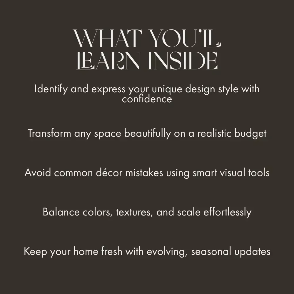 Make Your Home Uniquely Yours | Digital Home Design Guide | How to Add Personality with Affordable Accents | Printable eBook for Interior Inspiration, DIY Decor & Budget-Friendly Style