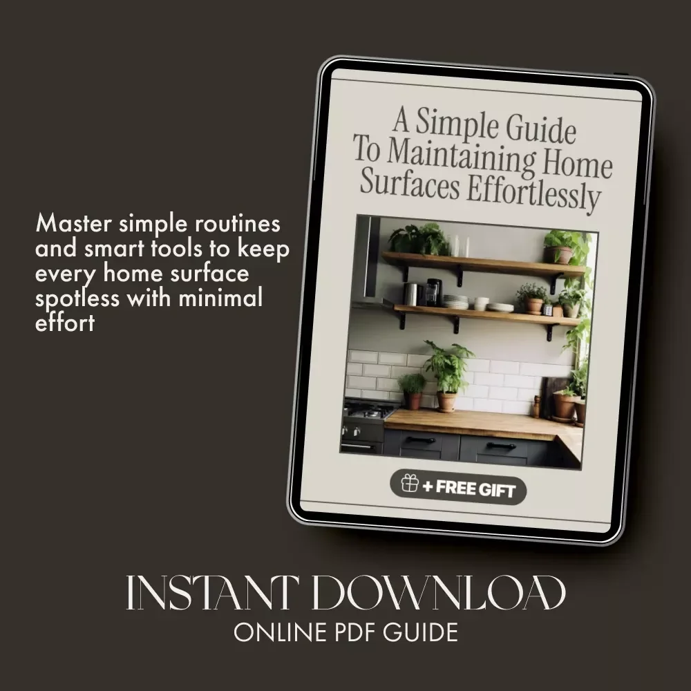 A Simple Guide to Maintaining Home Surfaces Effortlessly | How to Maintain Home Surfaces Easily | Digital Cleaning Guide for Busy Homeowners