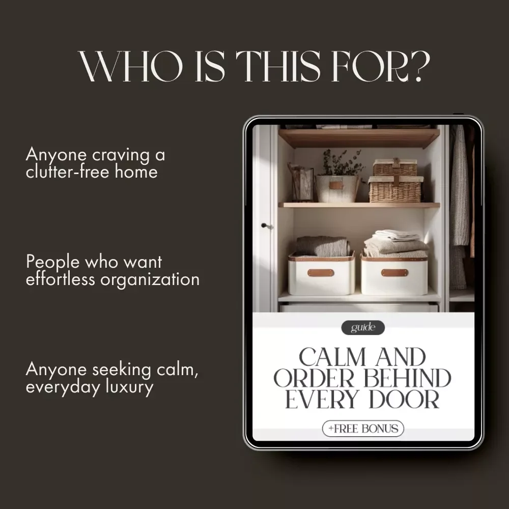 Calm and Order Behind Every Door | Home Organization Guide for a Perfectly Organized Linen Closet | Digital Download eBook for Decluttering and Organizing Linen Closet Effectively