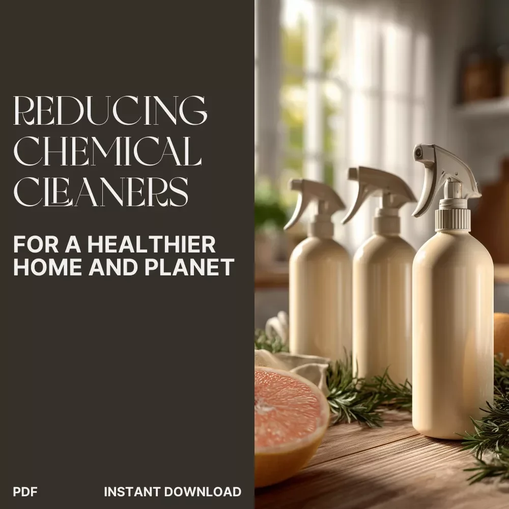 Reducing Chemical Cleaners for a Healthier Home and Planet | Eco-Friendly Guide | How to Reduce Chemical Cleaners Naturally | Digital Download for Sustainable Living
