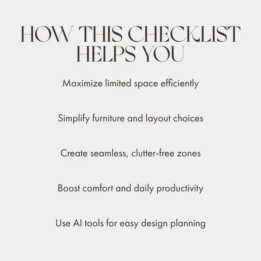 Your Smart Room Transformation Checklist | Small Space Design Guide for Multi-Purpose Living | How to Make a Small Room Work for Multiple Purposes