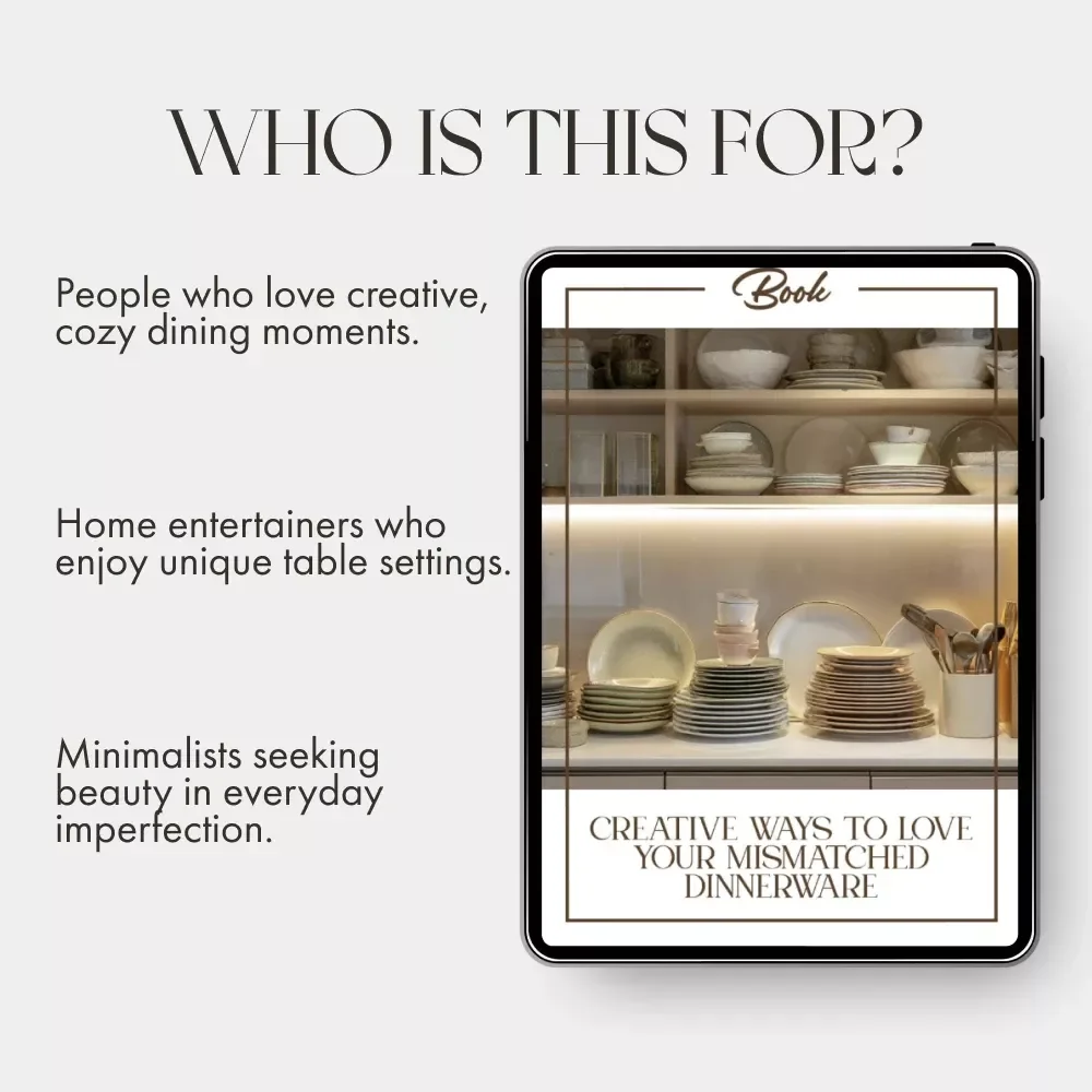 Creative Ways to Love Your Mismatched Dinnerware | eBook Guide for Mix-and-Match Tables | Digital Download on What to Do with Mismatched Dinnerware | Home Décor, Entertaining & Table Styling Inspiration