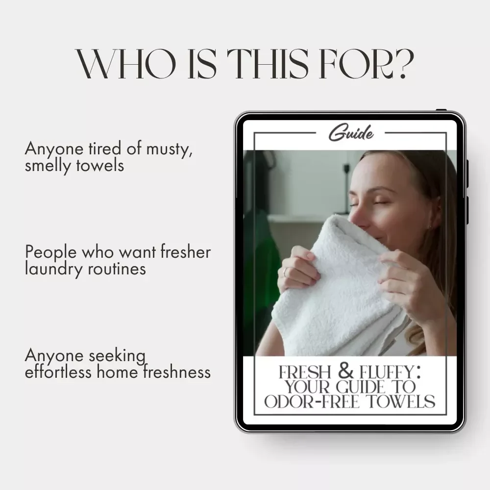 Fresh & Fluffy: Your Guide to Odor-Free Towels | Digital Download | How to Get Rid of Smell in Towels Naturally & Keep Laundry Fresh