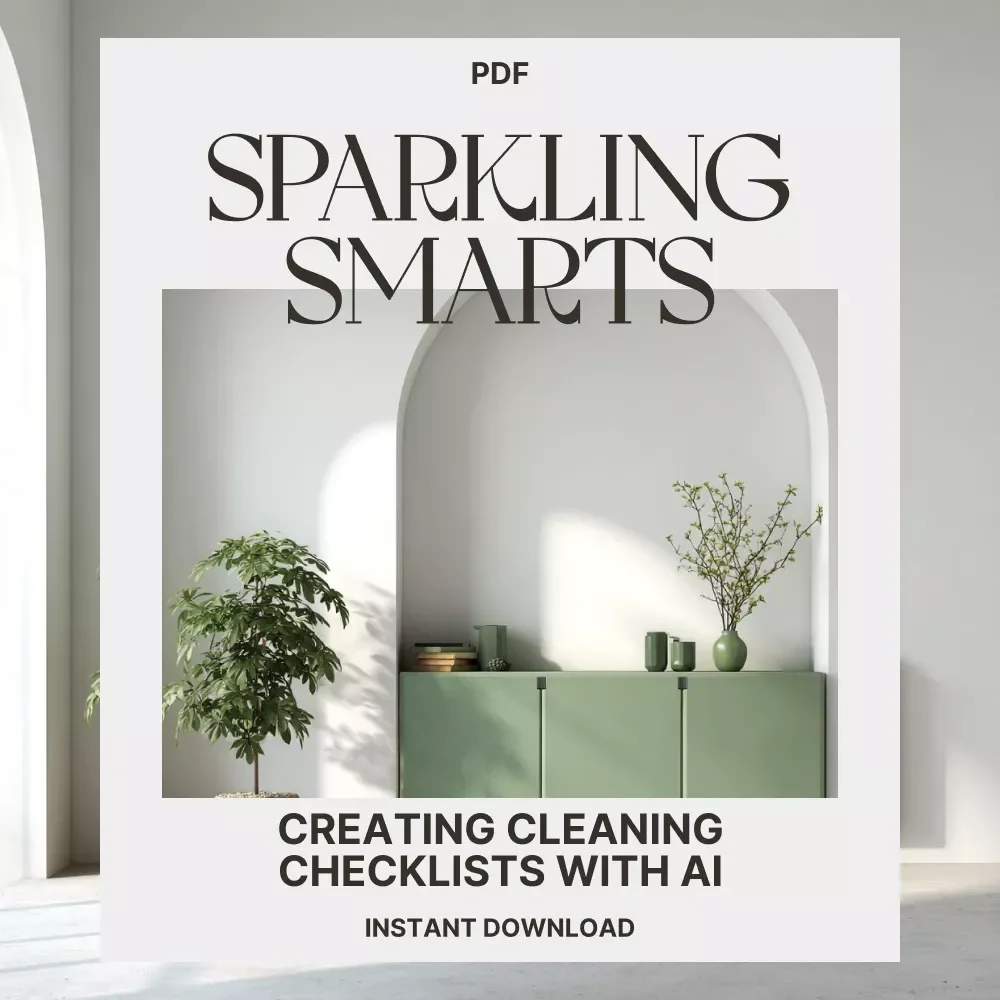 Sparkling Smarts: Creating Cleaning Checklists with AI | Digital Guide on How to Create Cleaning Checklists with AI | Smart Home & Productivity eBook for Organized Living