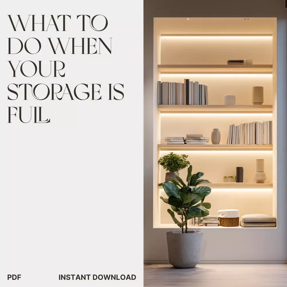 What to Do When Your Storage Is Full – Digital Checklist for Decluttering Devices, Freeing Up Space & Managing Storage Smartly | Printable + Downloadable Guide