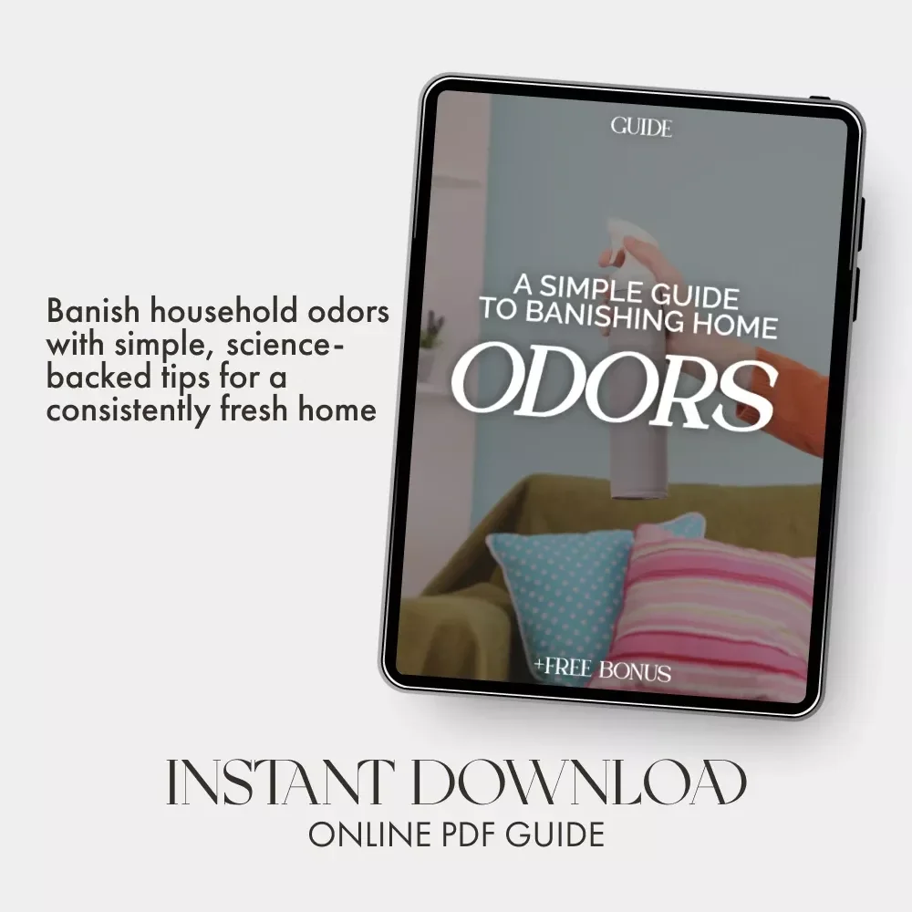 A Simple Guide to Banishing Home Odors | Digital Download | How to Get Rid of Odors in Your Home Naturally and Permanently | Fresh Home eBook & Printable Guide