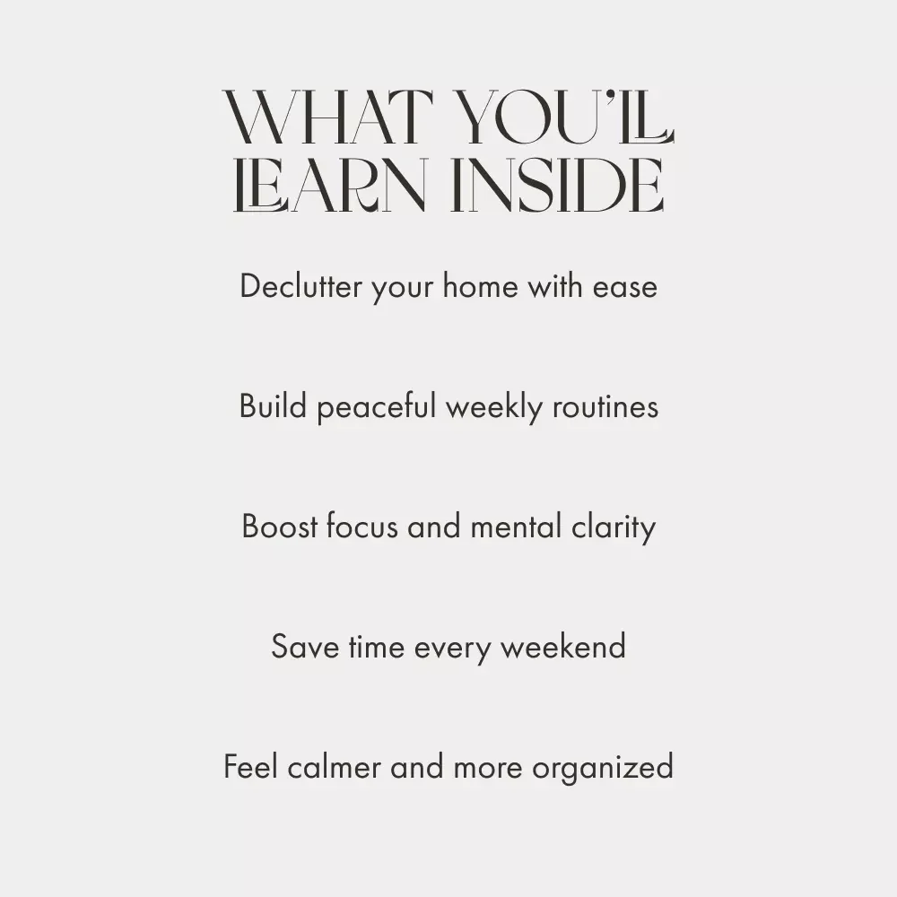 How to Reset Your Home After a Busy Week | Digital Guide for Home Organization, Mindset Reset & Productivity Boost | Weekend Cleaning Routine eBook for Calm, Balance & Energy