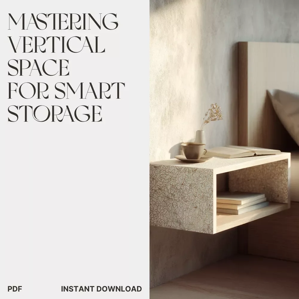 Wall-to-Wall Wonders: Mastering Vertical Space for Smart Storage | Home Organization Guide | Small Space Storage Solutions | Digital Download eBook for Maximizing Wall Space