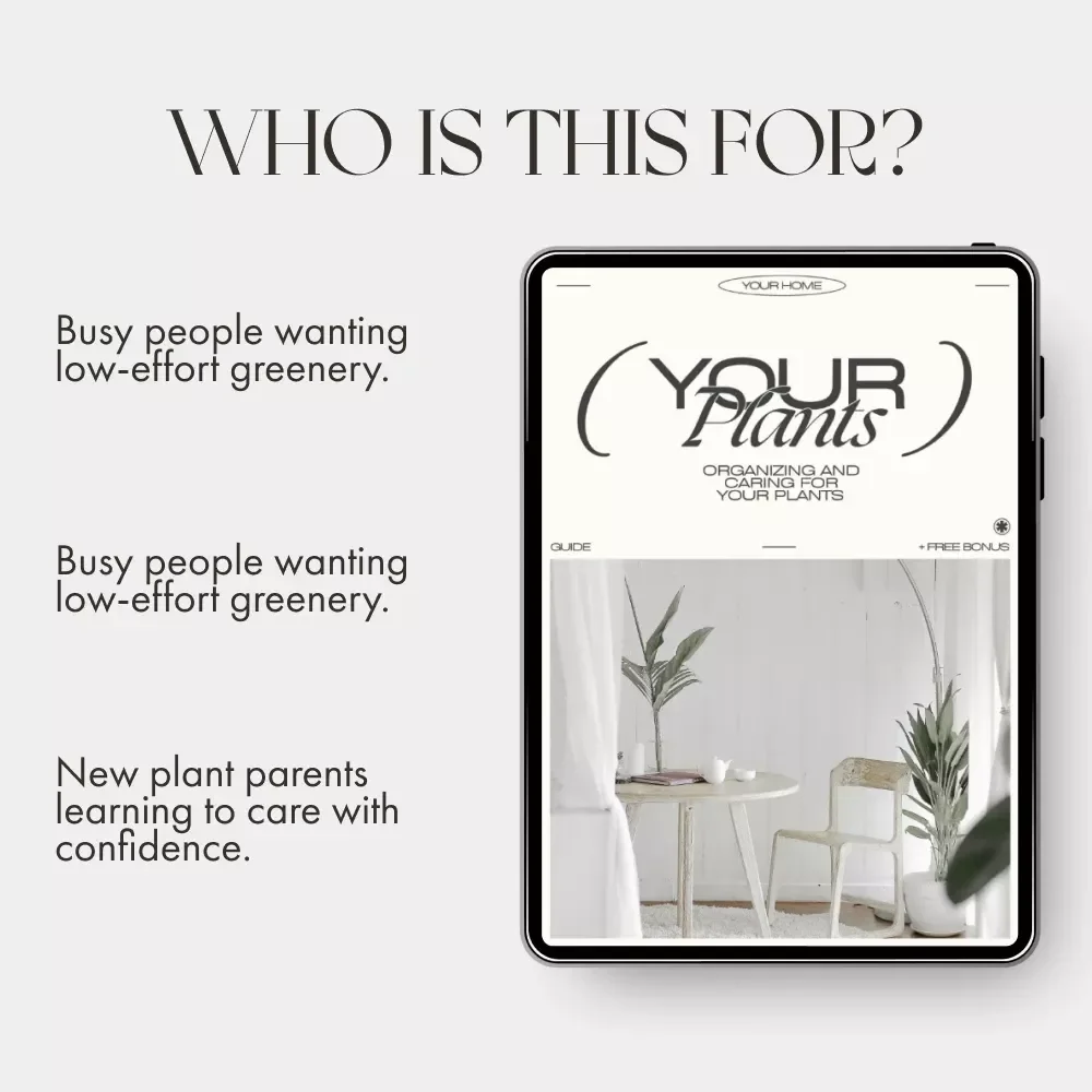 Organizing and Caring for Your Plants | Printable Digital Guide for Home Gardeners | How to Organize and Maintain Plants | Easy Plant Care eBook for Beginners