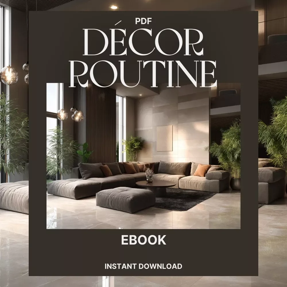 The Effortless Décor Routine | Minimalist Home eBook for How to Keep Décor Clutter Free and Organized | Modern Home Styling Guide for Calm, Simple Spaces