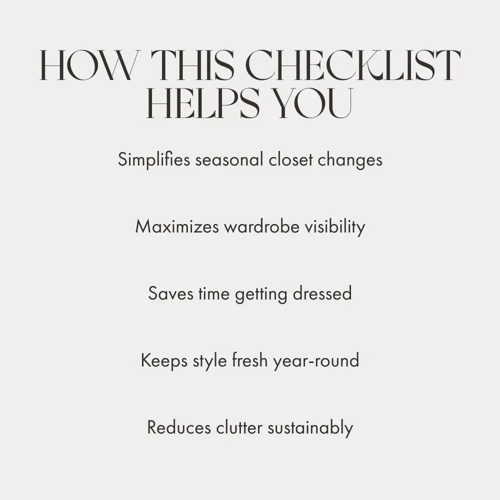 Closet Rotation Made Simple | Printable Checklist for Wardrobe Organization | Digital Download Guide with Tips for Closet Rotation & Seasonal Clothing Management