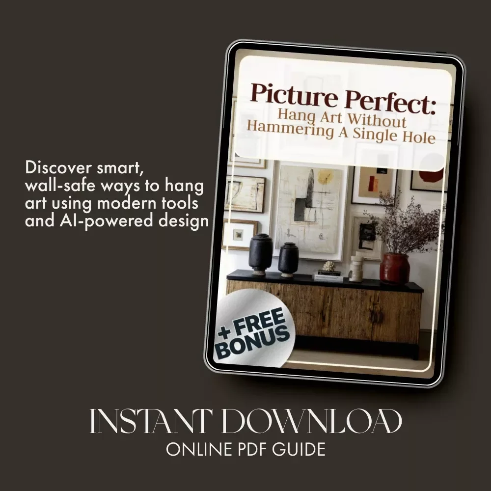 Picture Perfect: Hang Art Without Hammering a Single Hole | How to Hang Pictures Without Making Holes Everywhere | No-Damage Wall Hanging eBook & Guide
