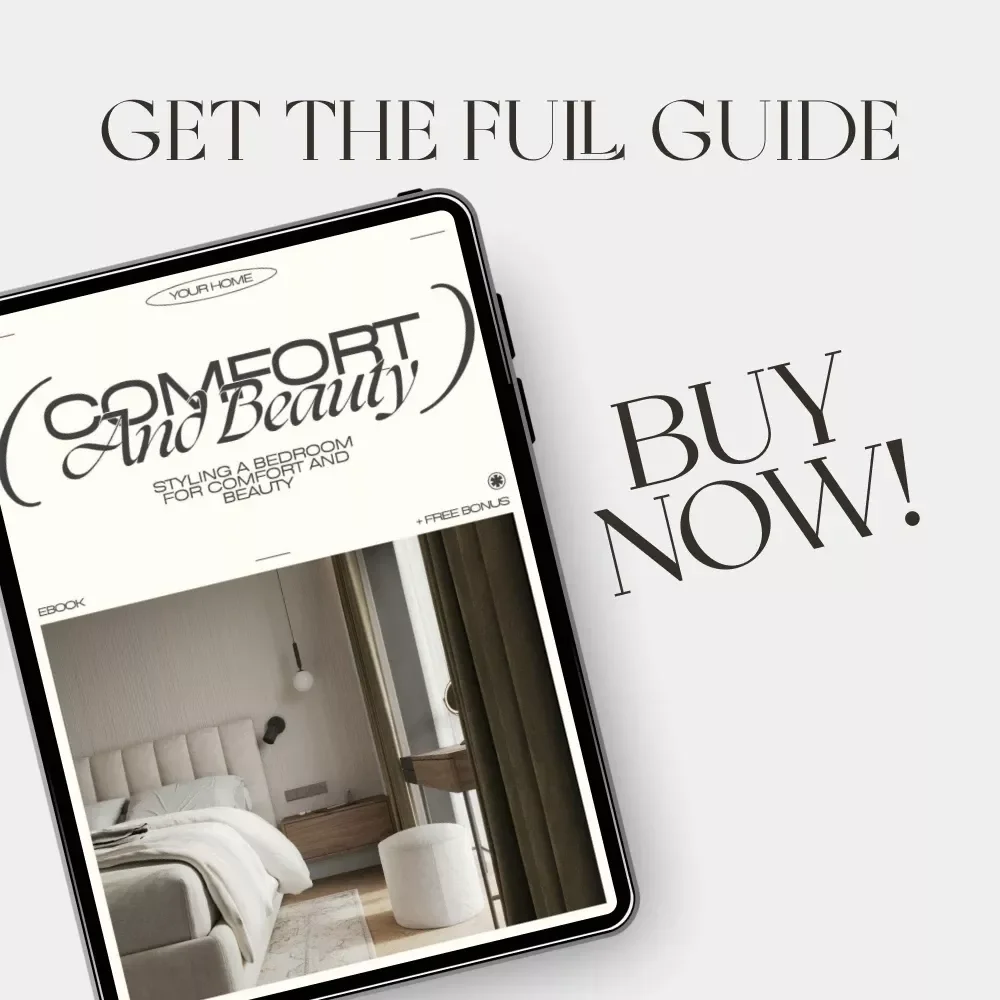Styling a Bedroom for Comfort and Beauty | Digital eBook Guide on How to Style a Bedroom for Comfort and Beauty | Cozy Home Decor Inspiration & Bedroom Design Tips for a Calm, Beautiful Space