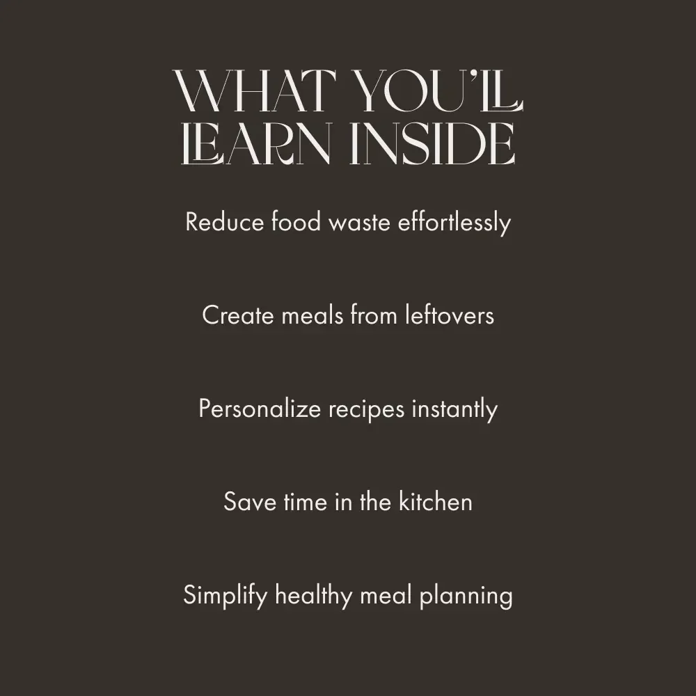 Smart AI Cooking Starts Here – Digital eBook Guide for AI-Powered Meal Planning, Smart Kitchen Tips, Recipe Prompts & Food Waste Solutions | Instant Download