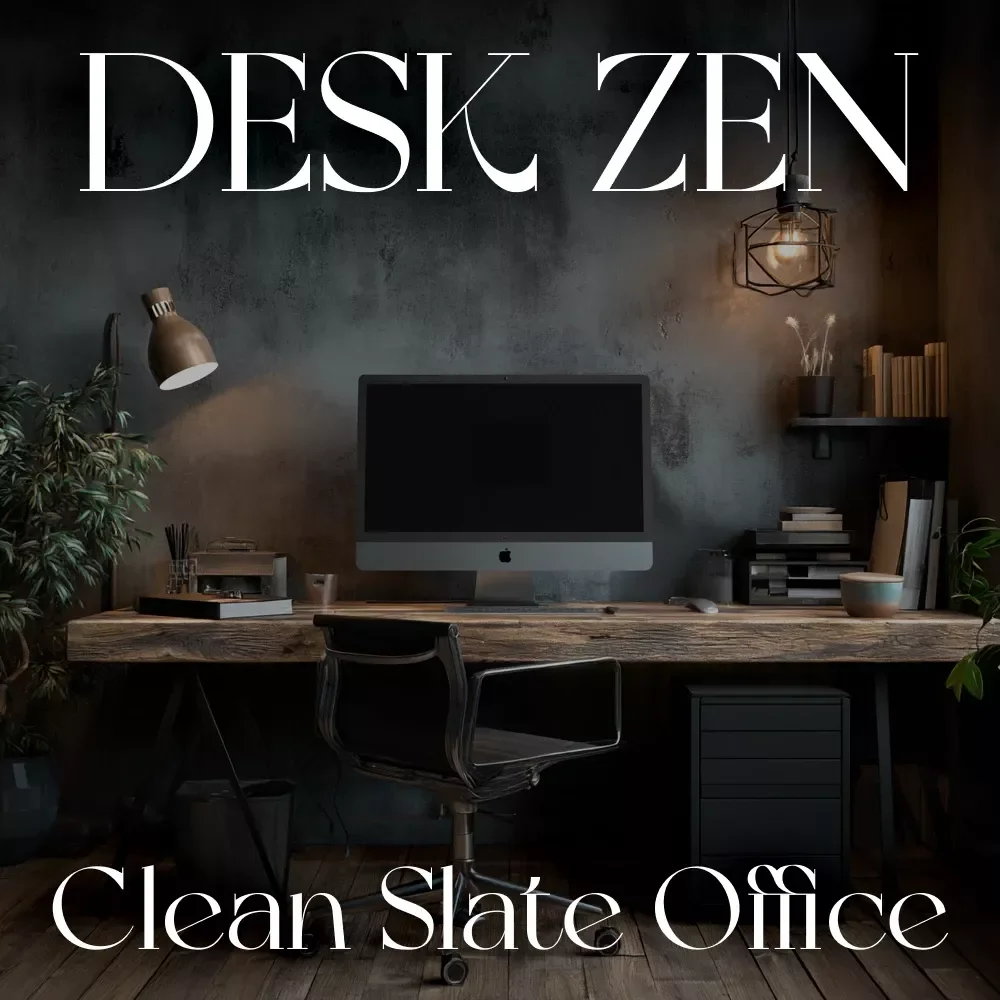 Desk Zen: Clean Slate Office | Digital eBook Guide on How to Tidy Up Your Home Office, Declutter, Organize & Create a Calm Workspace