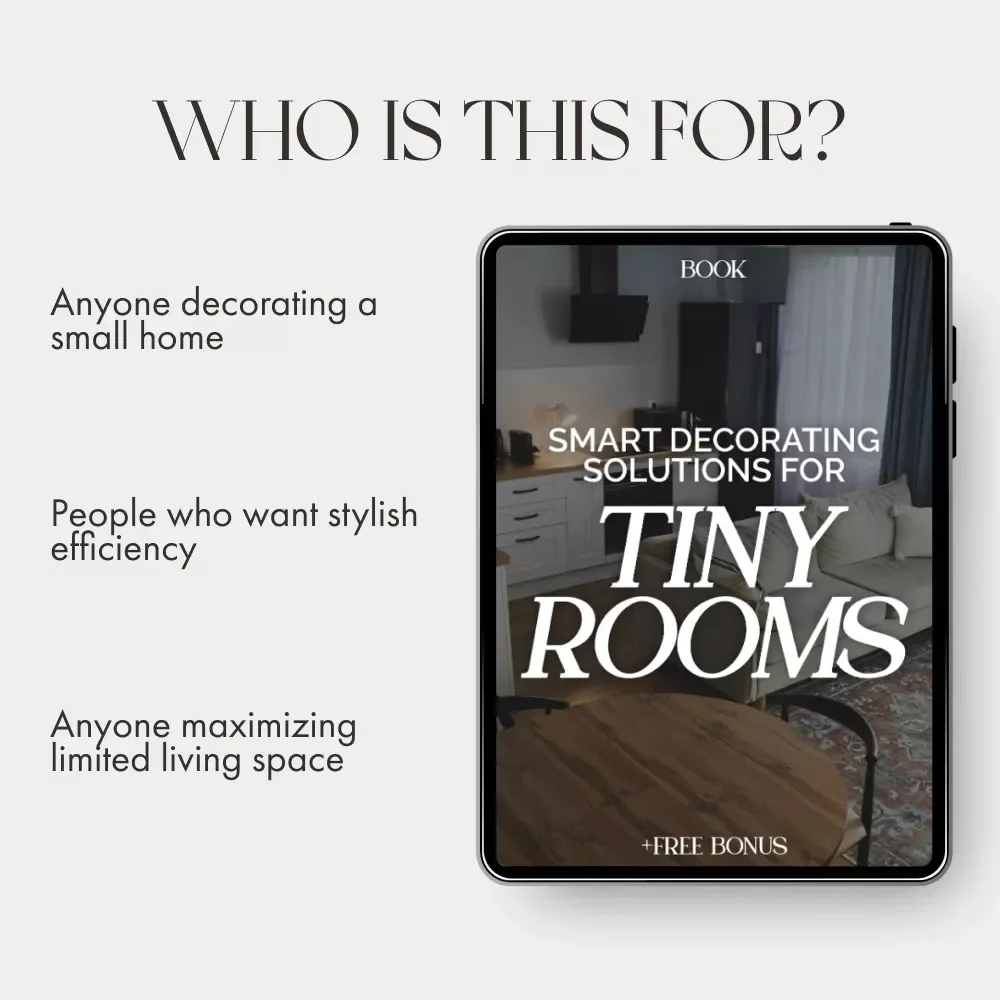 Smart Decorating Solutions for Tiny Rooms | How to Decorate Small Spaces Effectively | Space-Saving eBook for Apartment & Studio Styling