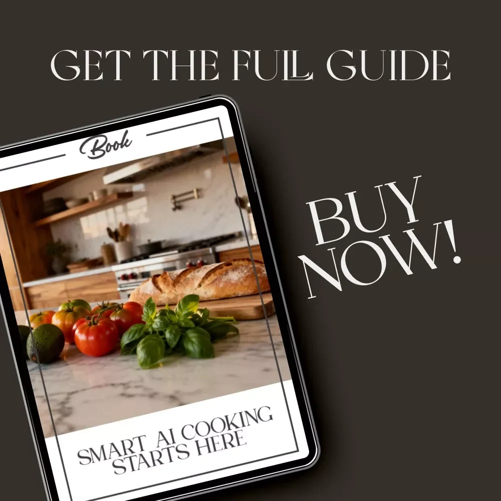 Smart AI Cooking Starts Here – Digital eBook Guide for AI-Powered Meal Planning, Smart Kitchen Tips, Recipe Prompts & Food Waste Solutions | Instant Download