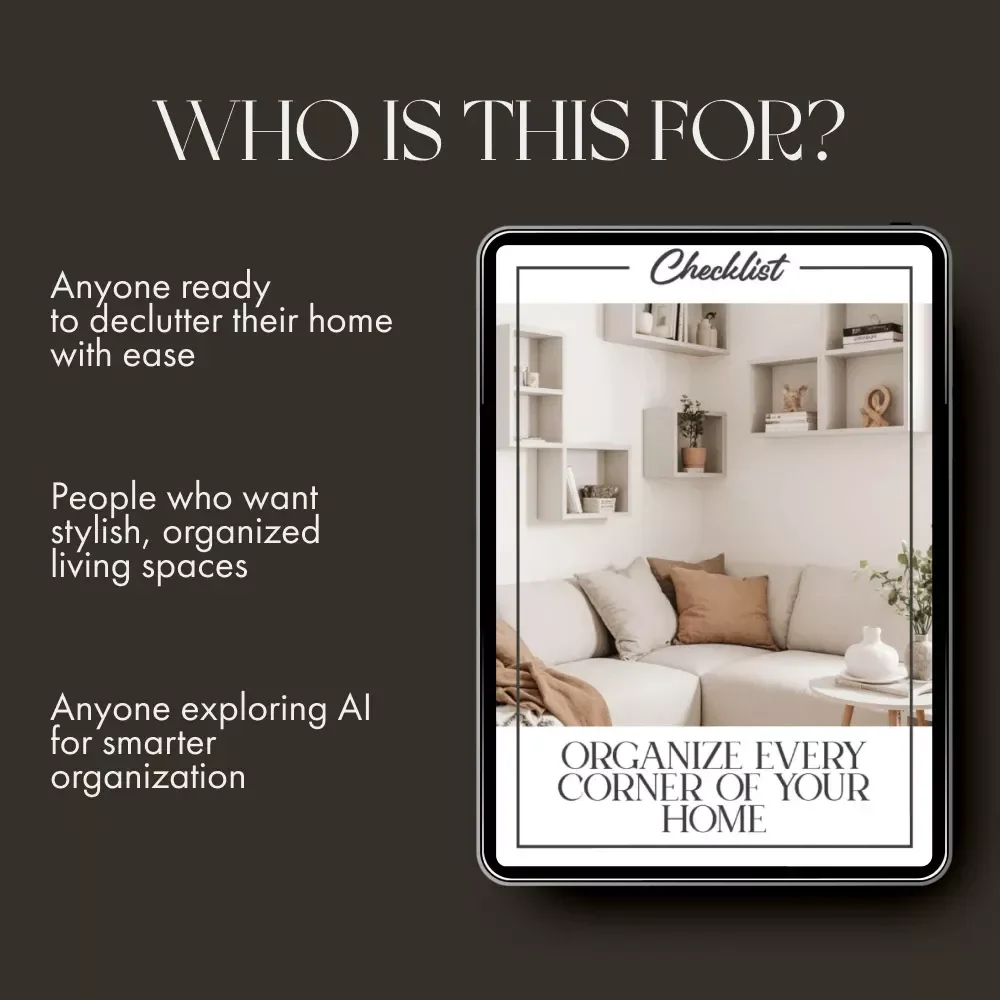Organize Every Corner of Your Home Checklist | Ultimate Home Labeling Guide | Printable Digital Download for How to Label Home Storage