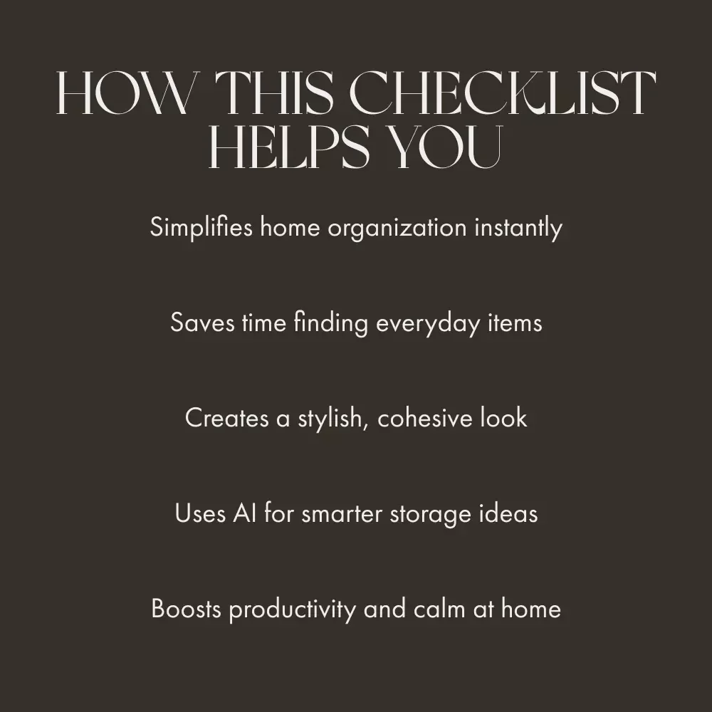Organize Every Corner of Your Home Checklist | Ultimate Home Labeling Guide | Printable Digital Download for How to Label Home Storage