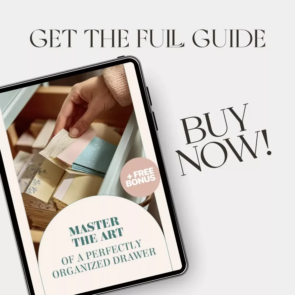 Master the Art of a Perfectly Organized Drawer | Digital Guide for Vanity Lovers | How to Organize a Vanity Drawer | Decluttering & Storage Solutions eBook for Makeup and Skincare Enthusiasts